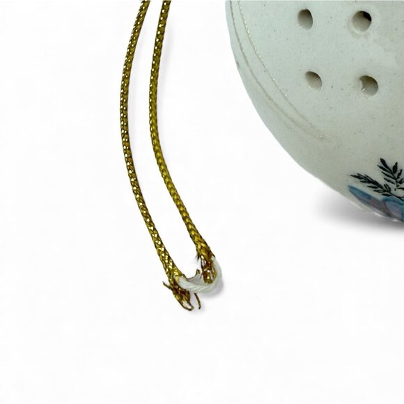 Vintage Floral Ceramic Hanging Potpourri Diffuser Ornament - Made in Japan - Picture 4 of 7